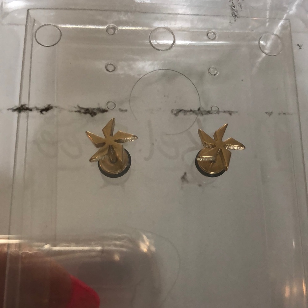 New Chelsea Pin wheel earrings nickel free